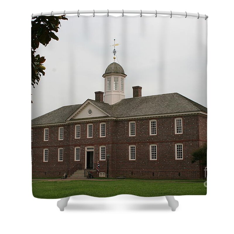 Building Shower Curtain featuring the photograph Public Hospital Colonial Williamsburg by Christiane Schulze Art And Photography