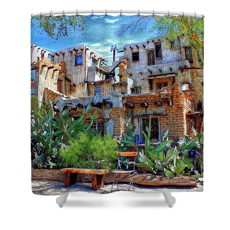 Pueblo - Hopi-inspired Shower Curtain featuring the photograph Pueblo - Hopi Inspired by Patrick Witz