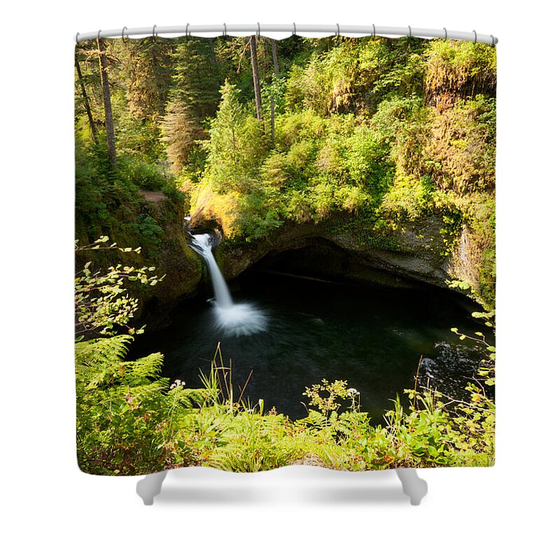 Punch Bowl Shower Curtain featuring the photograph Punch Bowl Overlook by Andrew Kumler