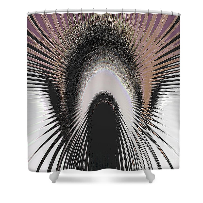 Purgatorio Shower Curtain featuring the mixed media Purgatorio 2 by Leigh Eldred