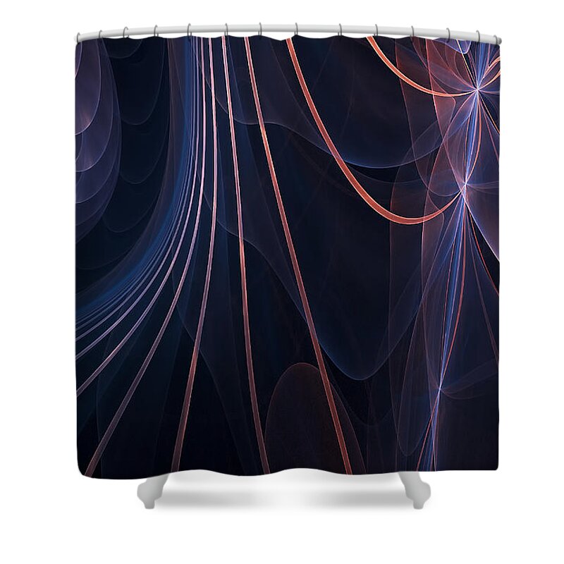 Fractal Shower Curtain featuring the photograph Purple Ablaze by Lourry Legarde