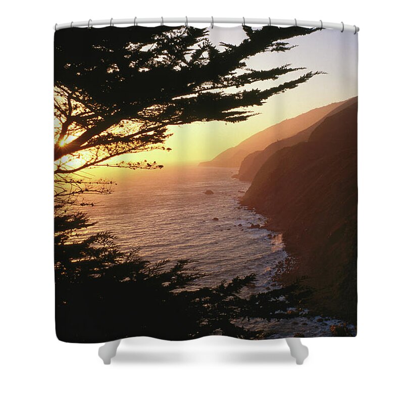 Forecasting Shower Curtain featuring the photograph Ragged Point Outlook On Highway One by Holger Leue