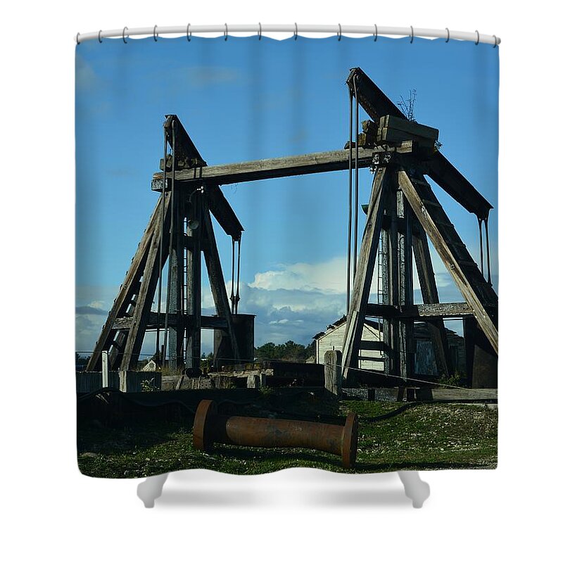 Railroad Shower Curtain featuring the photograph Railroad Elevator by Keith Stokes
