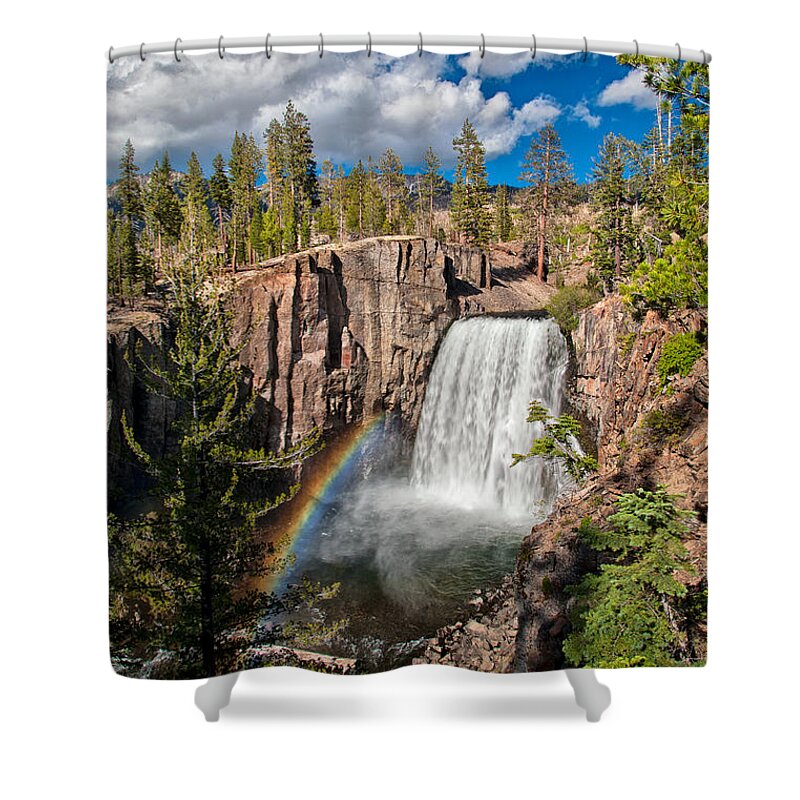 Water Shower Curtain featuring the photograph Rainbow Falls by Cat Connor