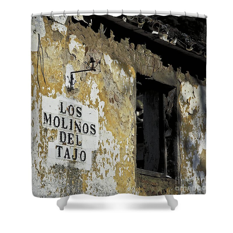 Ruin Shower Curtain featuring the photograph Ramshackled Los Molinos by Heiko Koehrer-Wagner