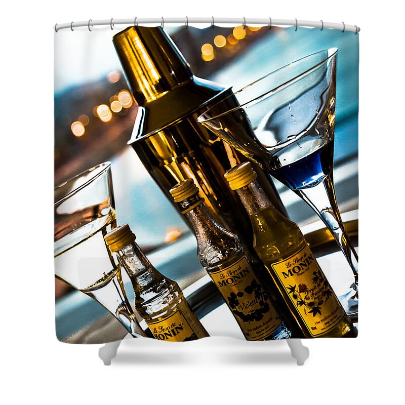 Alcohol Shower Curtain featuring the photograph Ready for Drinks by Sotiris Filippou