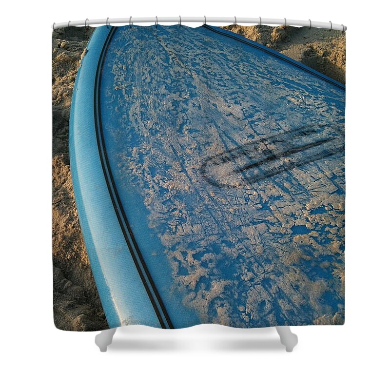 Sand Shower Curtain featuring the photograph Ready for Waves by M West