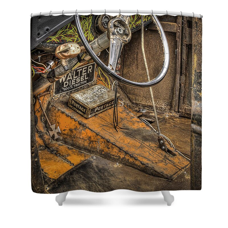 Hot Rod Shower Curtain featuring the photograph Ready To Race by Thomas Young