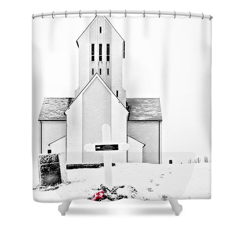 Ancient Shower Curtain featuring the photograph Red Bow by Maria Coulson