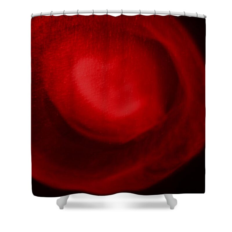 Light Shower Curtain featuring the photograph Red Light by Joel Loftus