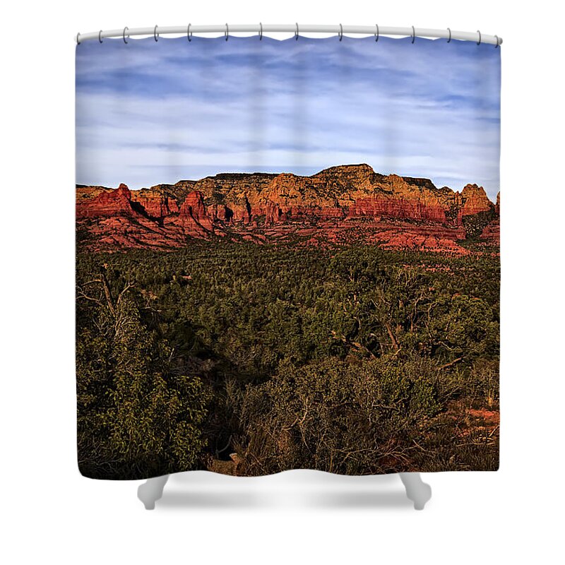 2014 Shower Curtain featuring the photograph Red Rock Golden Hour 26 by Mark Myhaver