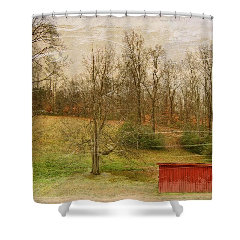 Best Shower Curtain featuring the photograph Red Shed by Paulette B Wright