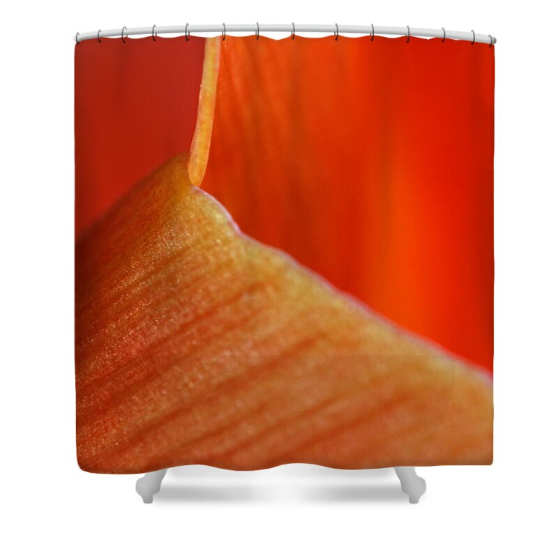 Abstract Shower Curtain featuring the photograph Red Surge by Juergen Roth