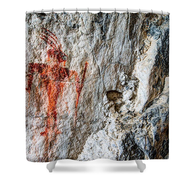 Red Warrior Shower Curtain featuring the photograph Red Warrior by Chad Dutson