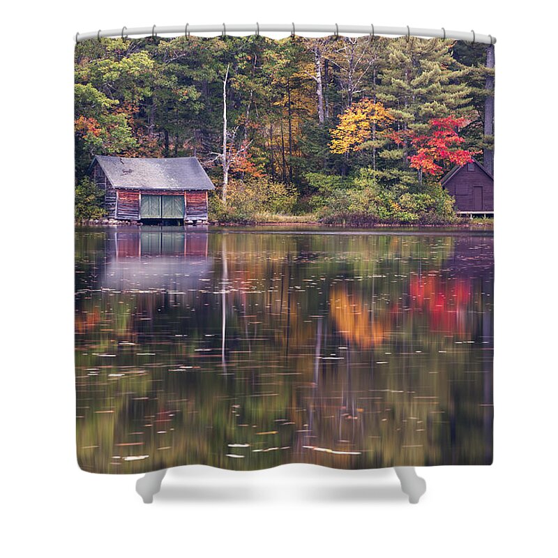 Fall Shower Curtain featuring the photograph Fall Reflection by Jean-Pierre Ducondi