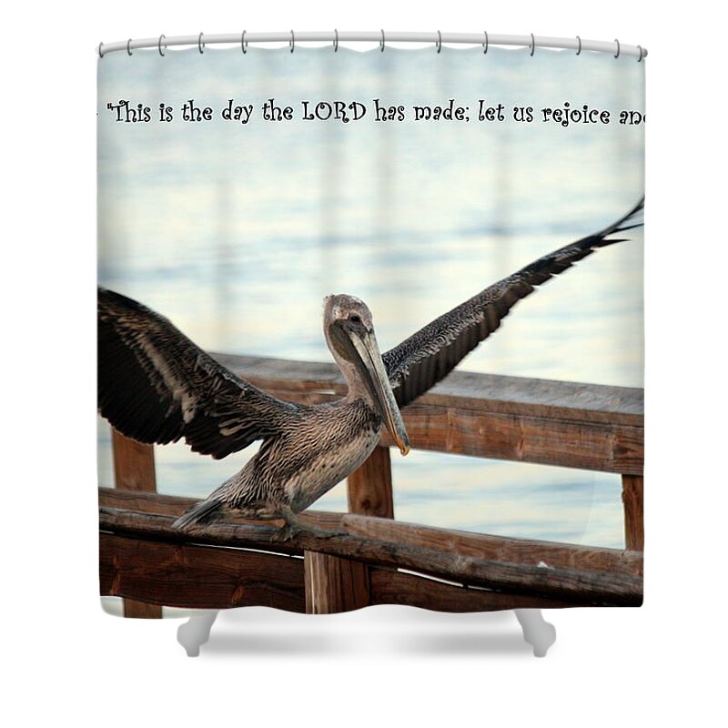 Inspirational Shower Curtain featuring the photograph Rejoice by Jo Sheehan