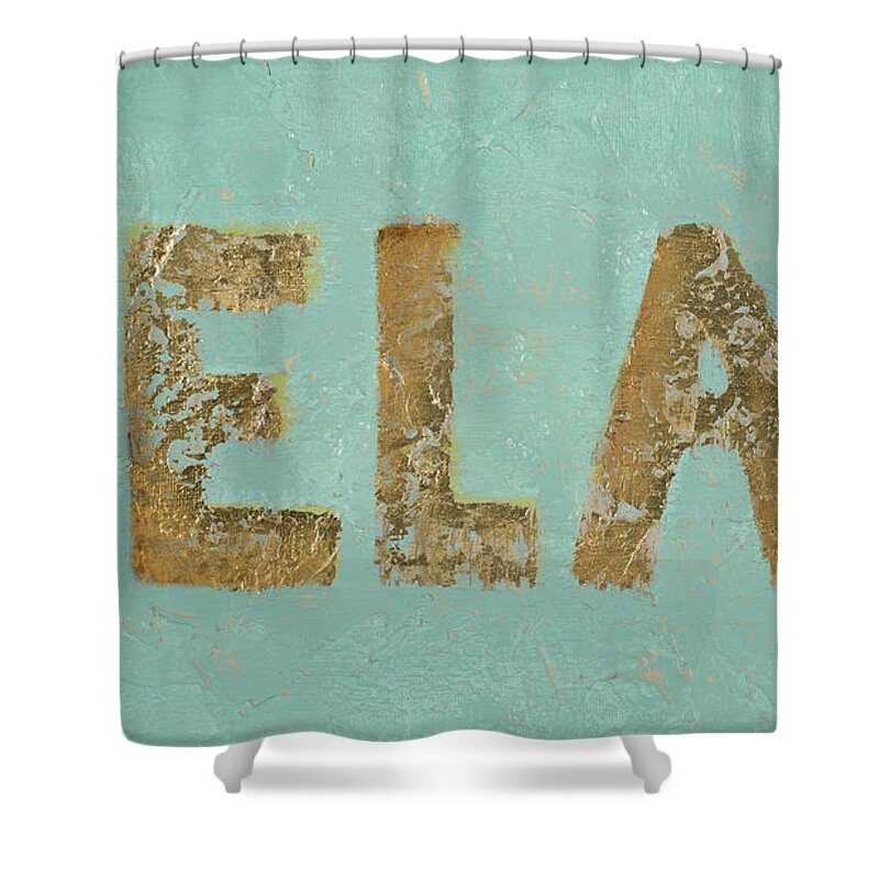 Relax Shower Curtain featuring the painting Relax by Patricia Pinto