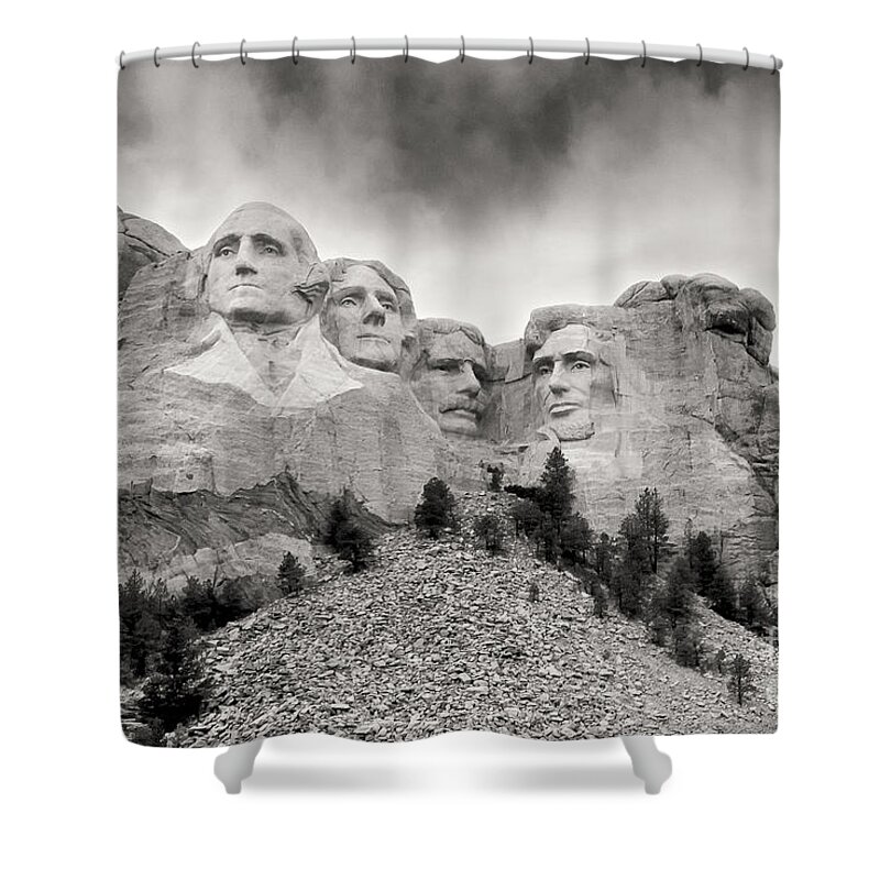 Mt Rushmore Shower Curtain featuring the photograph Remarkable Rushmore by Erika Weber