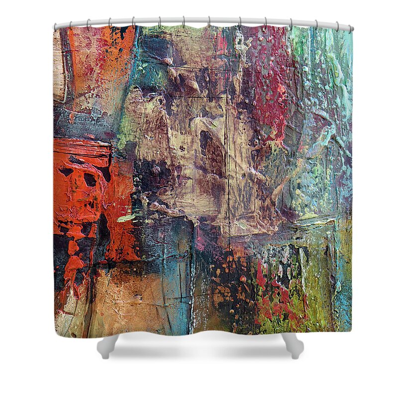 Katieblack Shower Curtain featuring the painting Renew by Katie Black