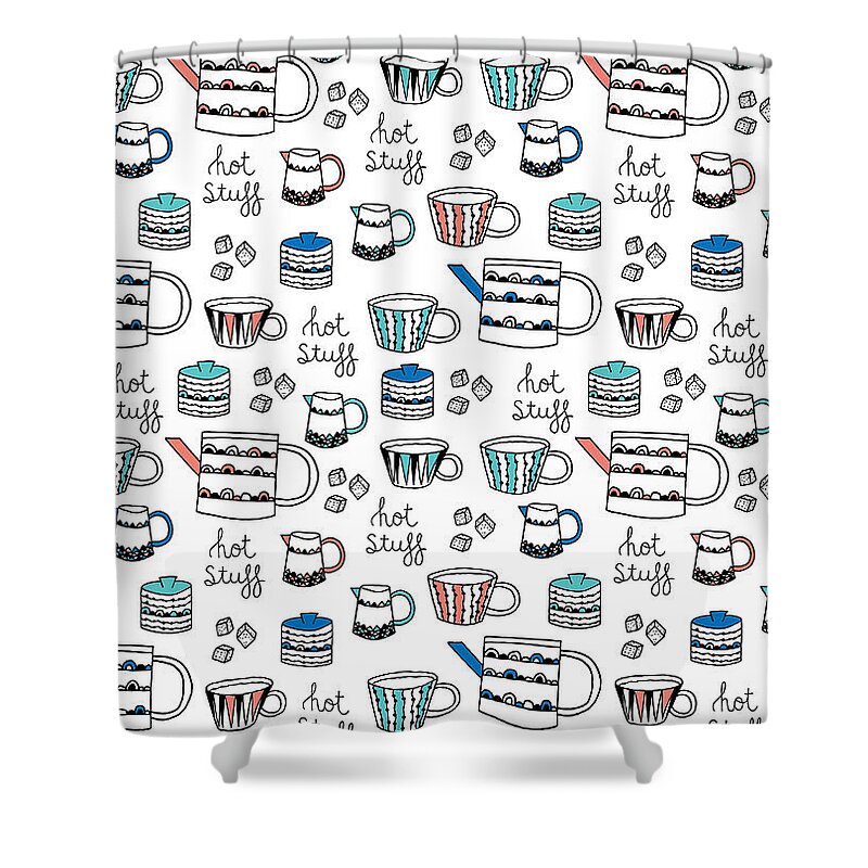 Repeat Print - Swedish Tea Party Shower Curtain for Sale by MGL Meiklejohn  Graphics Licensing
