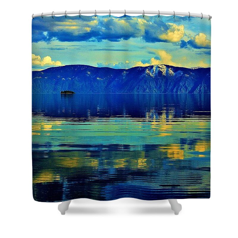 Calm Shower Curtain featuring the photograph Repose by Benjamin Yeager