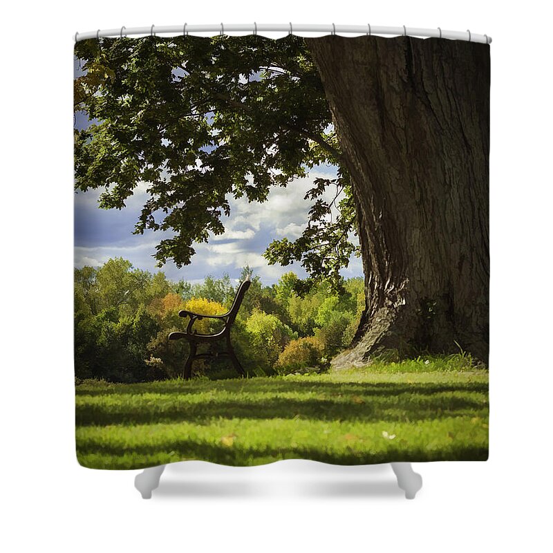 Resting Place Shower Curtain featuring the photograph Resting Place For Mind and Body by Thomas Young