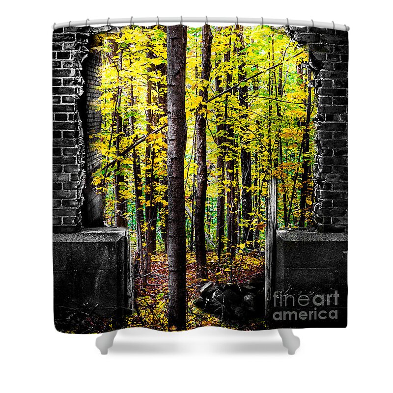 Building Shower Curtain featuring the photograph Restoration by Michael Arend