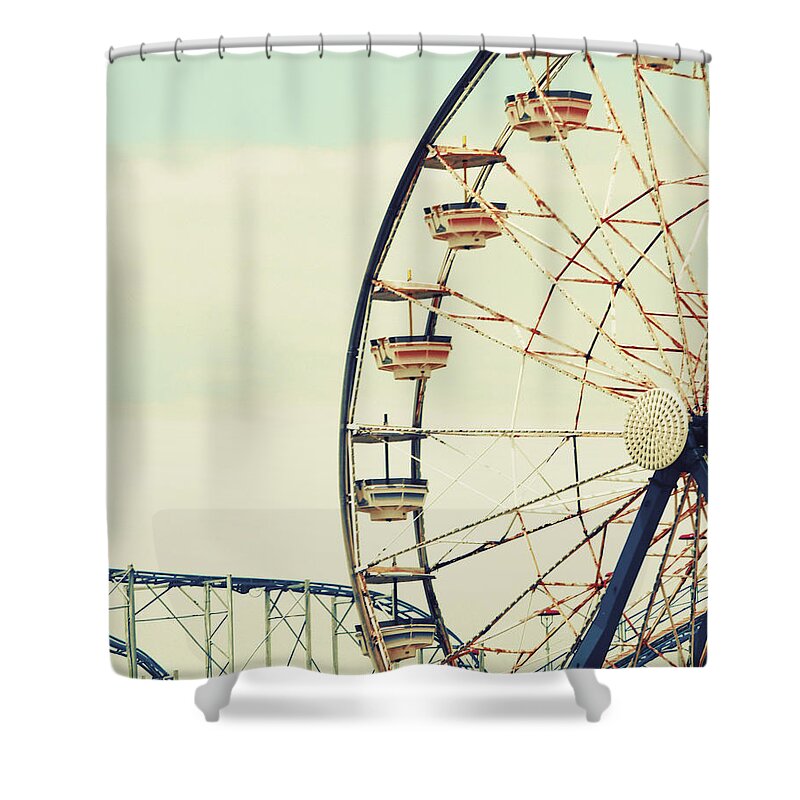 Retro Shower Curtain featuring the photograph Retro Ferris by Gail Peck
