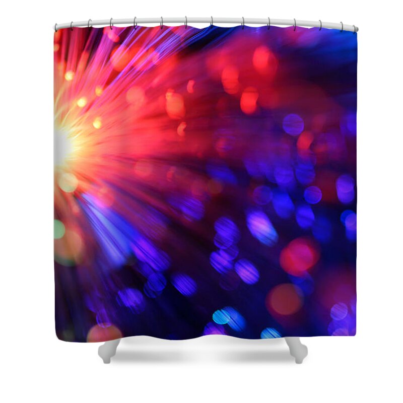 Abstract Shower Curtain featuring the photograph Revolution by Dazzle Zazz