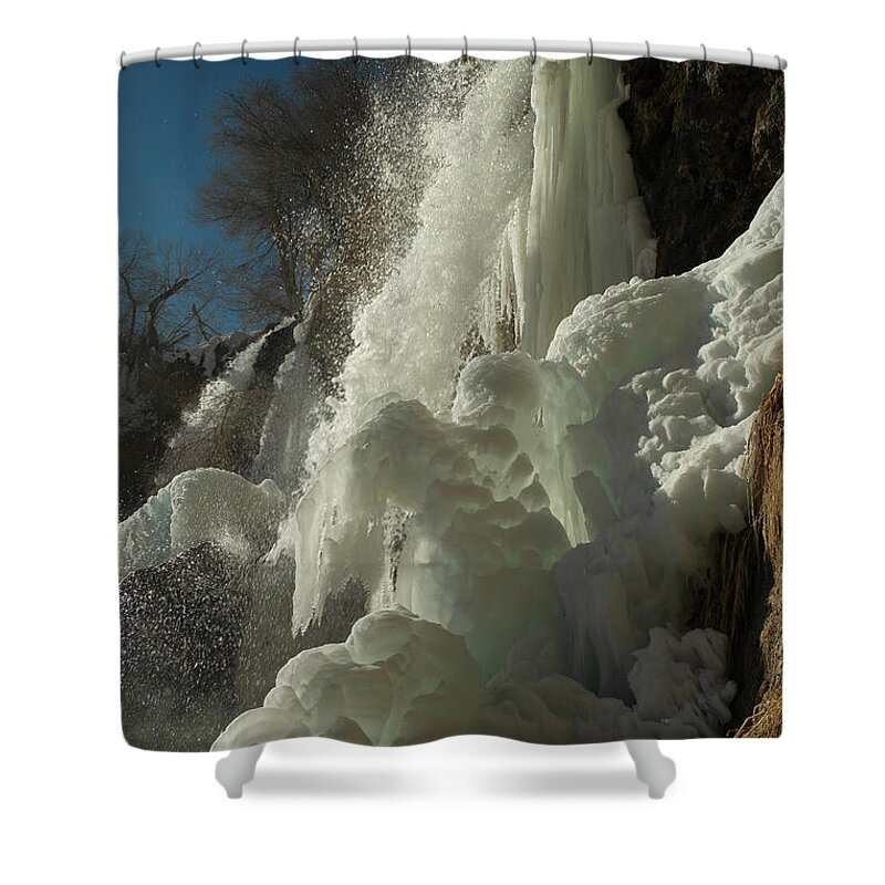 Waterfalls Shower Curtain featuring the photograph Rifle Falls Colorado by Jeff Swan