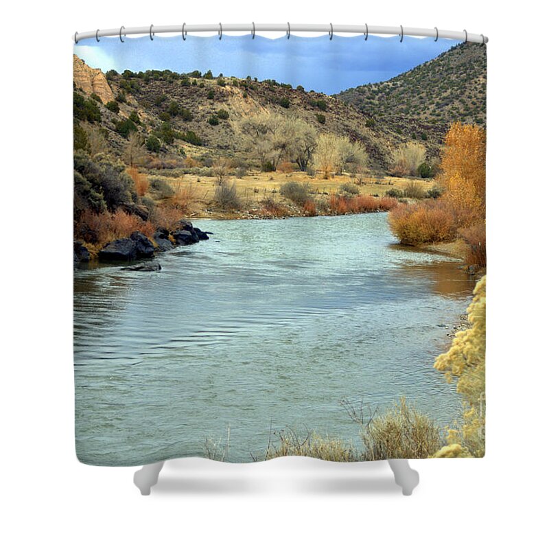 Rio Grande Gorge Shower Curtain featuring the photograph Rio Grande Gorge by John Greco