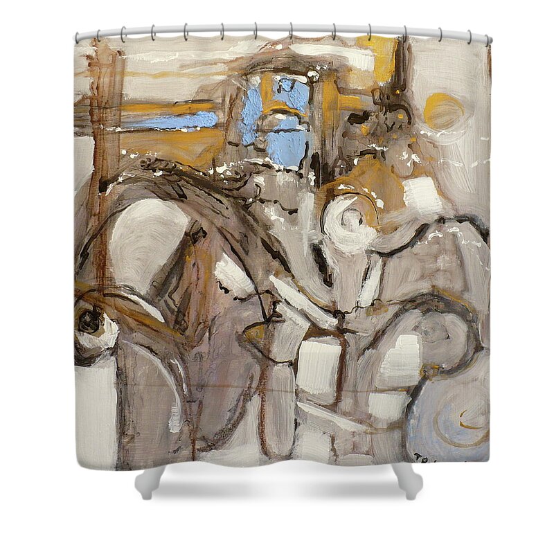 Painting Shower Curtain featuring the painting Rios by Todd Peterson