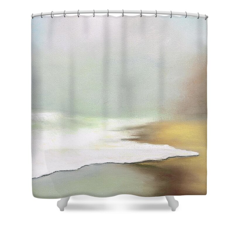 Fog Shower Curtain featuring the painting Rising Tides by Frances Marino