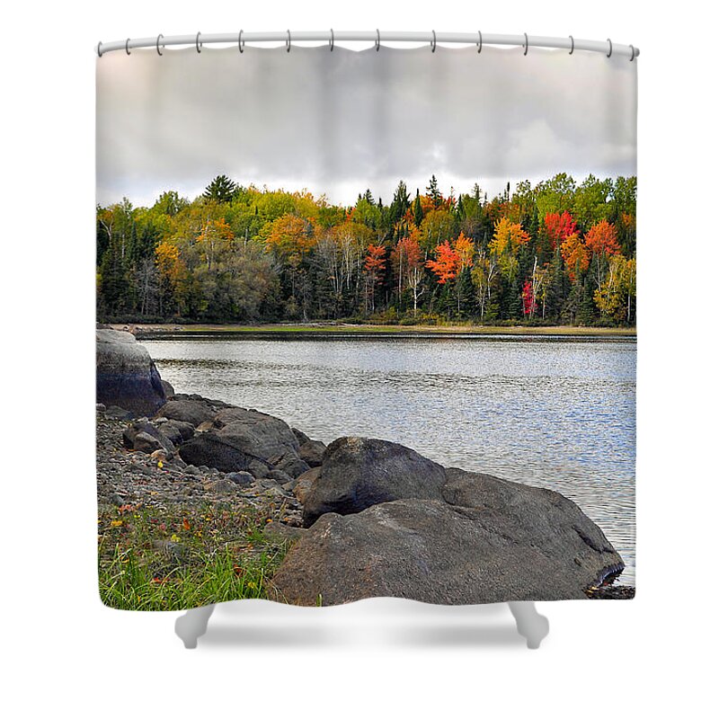 Roadside Park Shower Curtain featuring the photograph Roadside Park by Gwen Gibson