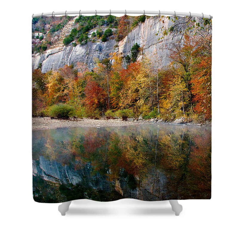 Arkansas Shower Curtain featuring the photograph Roark on the Buffalo by Lana Trussell