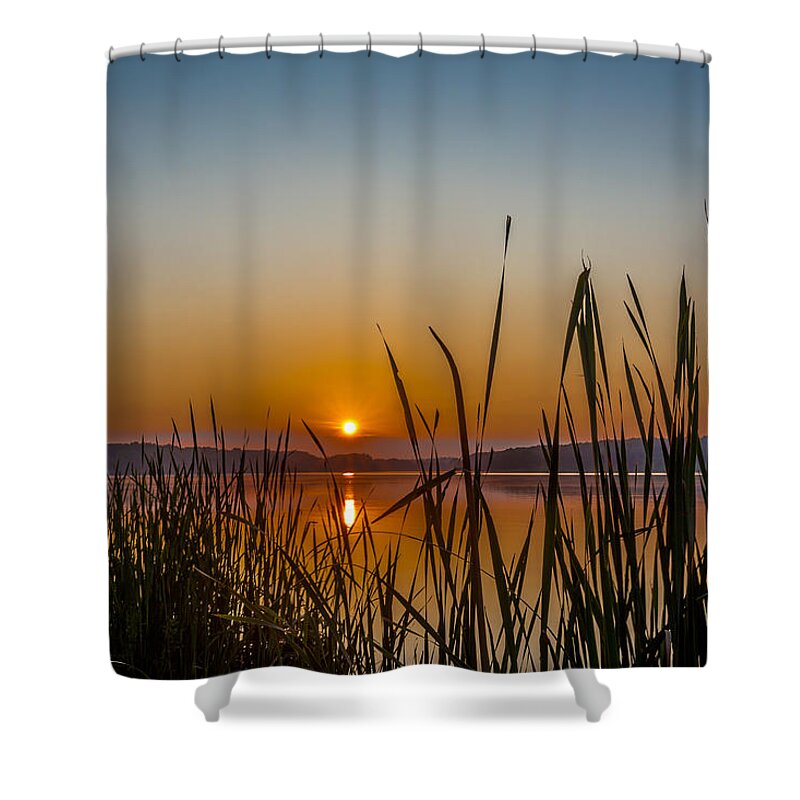 Sunrise Shower Curtain featuring the photograph Rock Cut State Park Sunrise by Todd Reese