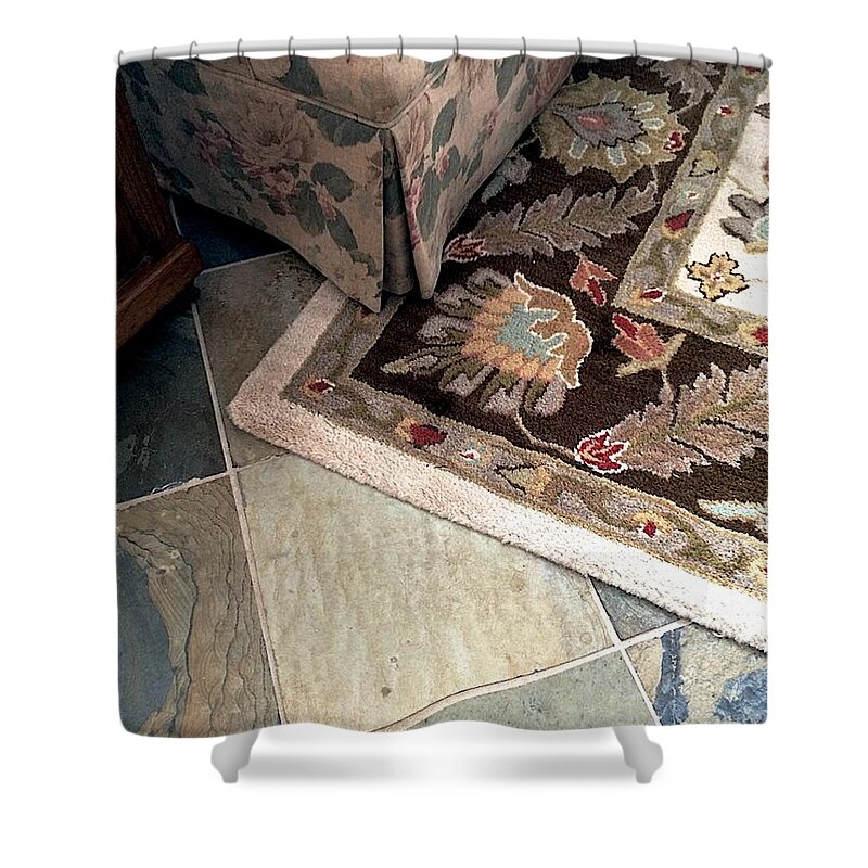Floor Shower Curtain featuring the photograph Rock by Joseph Yarbrough