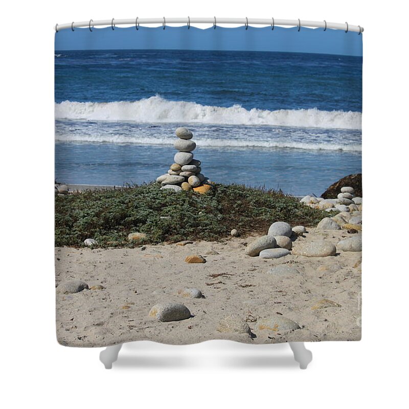 Rock Sculpture Shower Curtain featuring the photograph Rock Sculpture 2 by Bev Conover