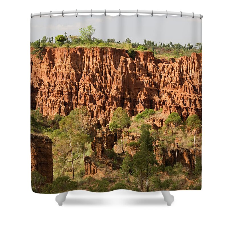 Horn Of Africa Shower Curtain featuring the photograph Rock Valley In Konso Tribe Area by John Elk
