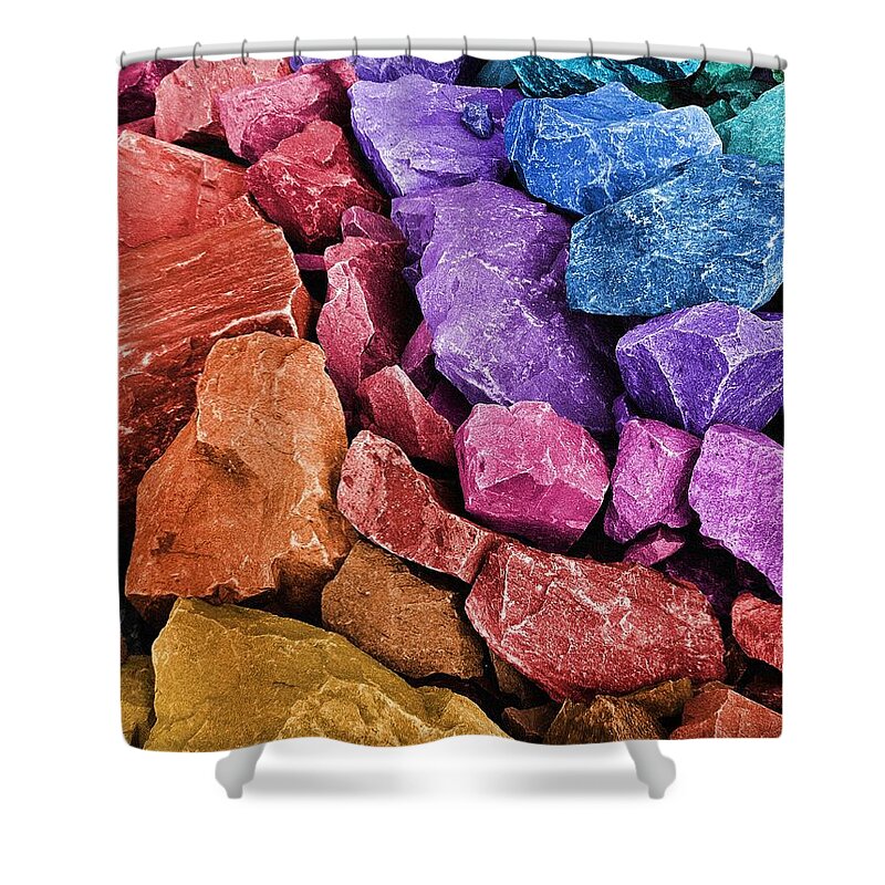 Rocks Shower Curtain featuring the photograph Rocking Abstract by Glenn McCarthy Art and Photography