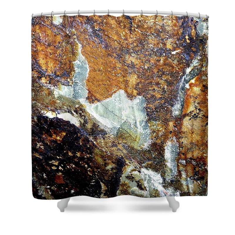Rock Shower Curtain featuring the photograph Rockscape 10 by Linda Bailey