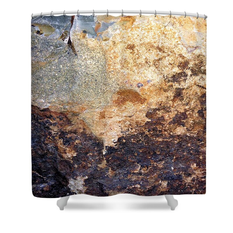 Rock Shower Curtain featuring the photograph Rockscape 2 by Linda Bailey