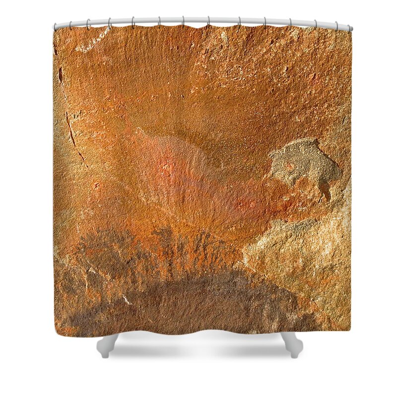 Rock Shower Curtain featuring the photograph Rockscape 6 by Linda Bailey