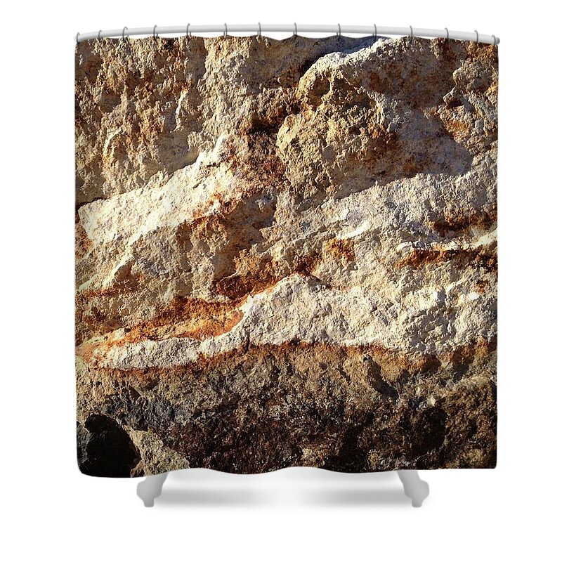 Rock Shower Curtain featuring the photograph Rockscape 9 by Linda Bailey
