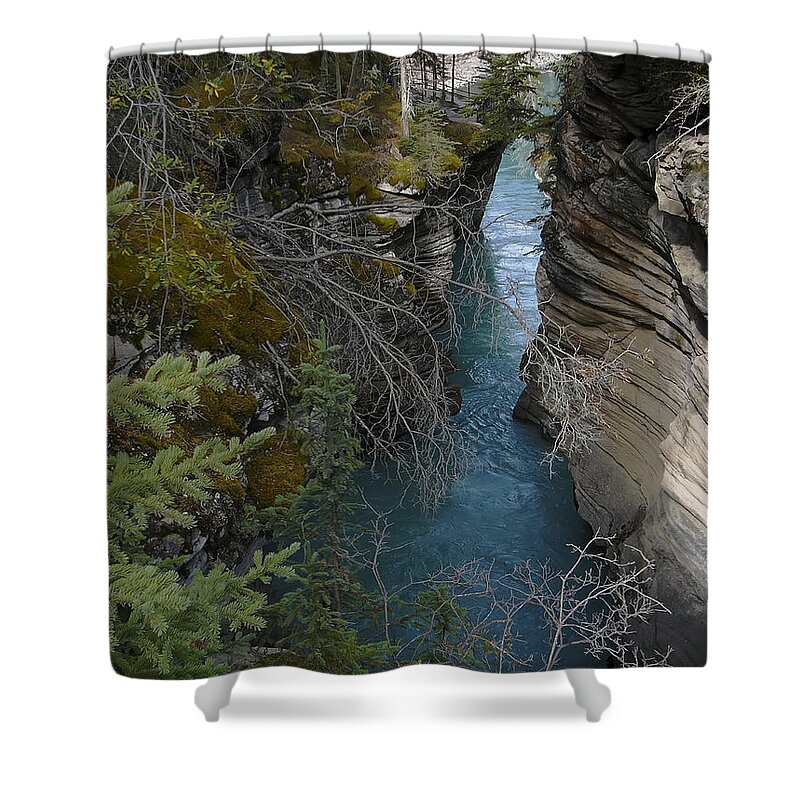 Photograph Shower Curtain featuring the photograph Rocky Mountain Wonder by Rhonda McDougall