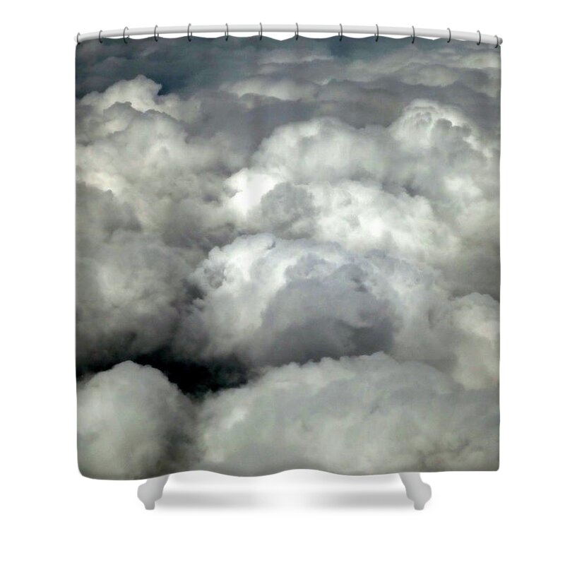 Cloud Shower Curtain featuring the photograph Rolling Clouds by Deborah Crew-Johnson