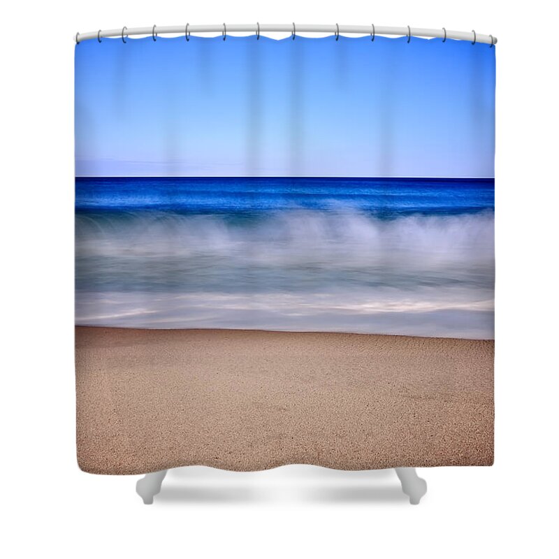 Rolling Waves Shower Curtain featuring the photograph Rolling Ocean Waves by Darius Aniunas