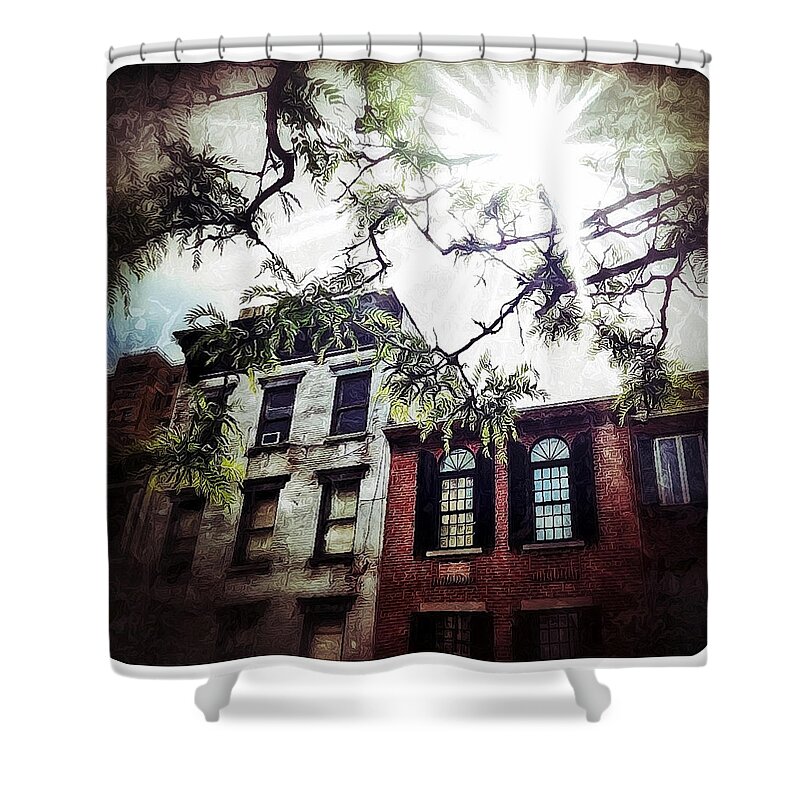 Nyc Shower Curtain featuring the photograph Romantic West Village by Natasha Marco