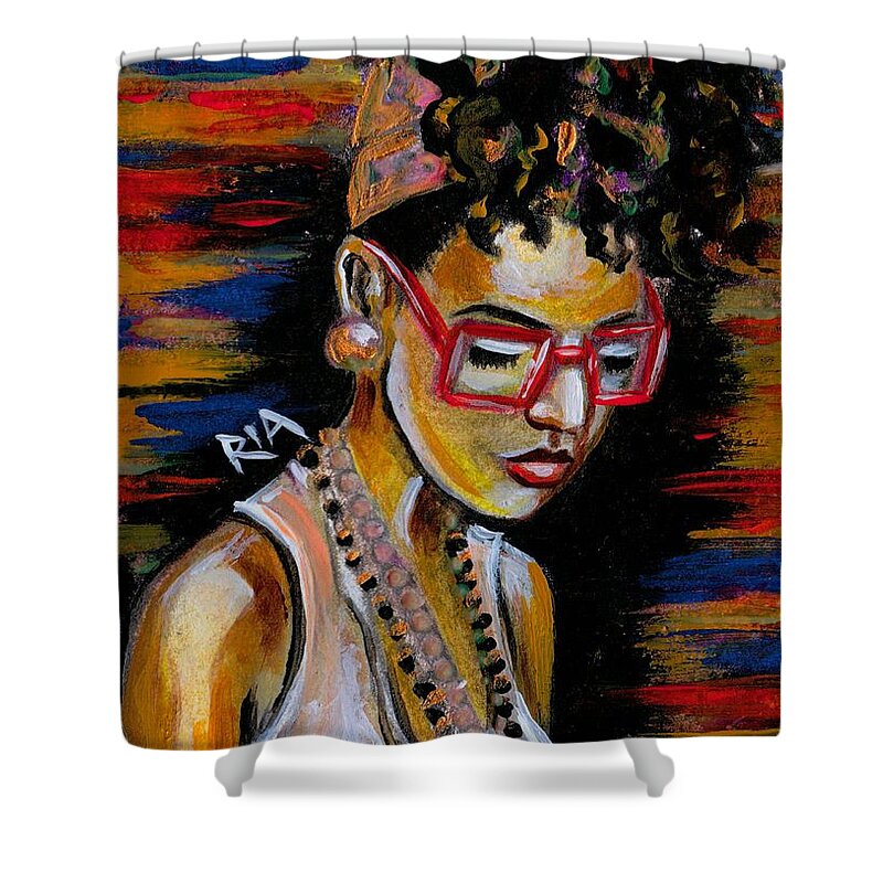 Beautiful Shower Curtain featuring the photograph Romy by Artist RiA