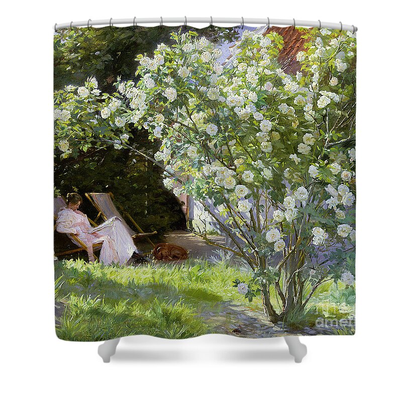 White Roses Shower Curtains